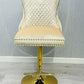 Victoria Bar Stool Cream And Gold Match With Victoria Cream And Gold Lion OR Ring Knocker Chairs