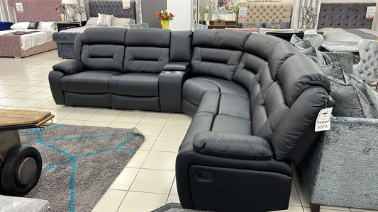 Recliner Corner Sofa - Black