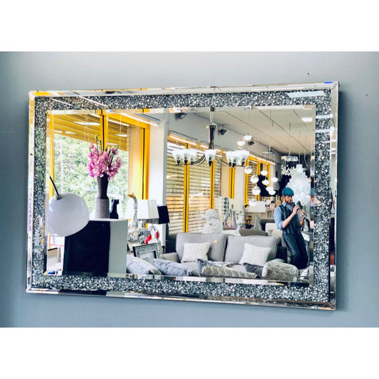 Crushed Diamond Wall Mirror 100/70cm