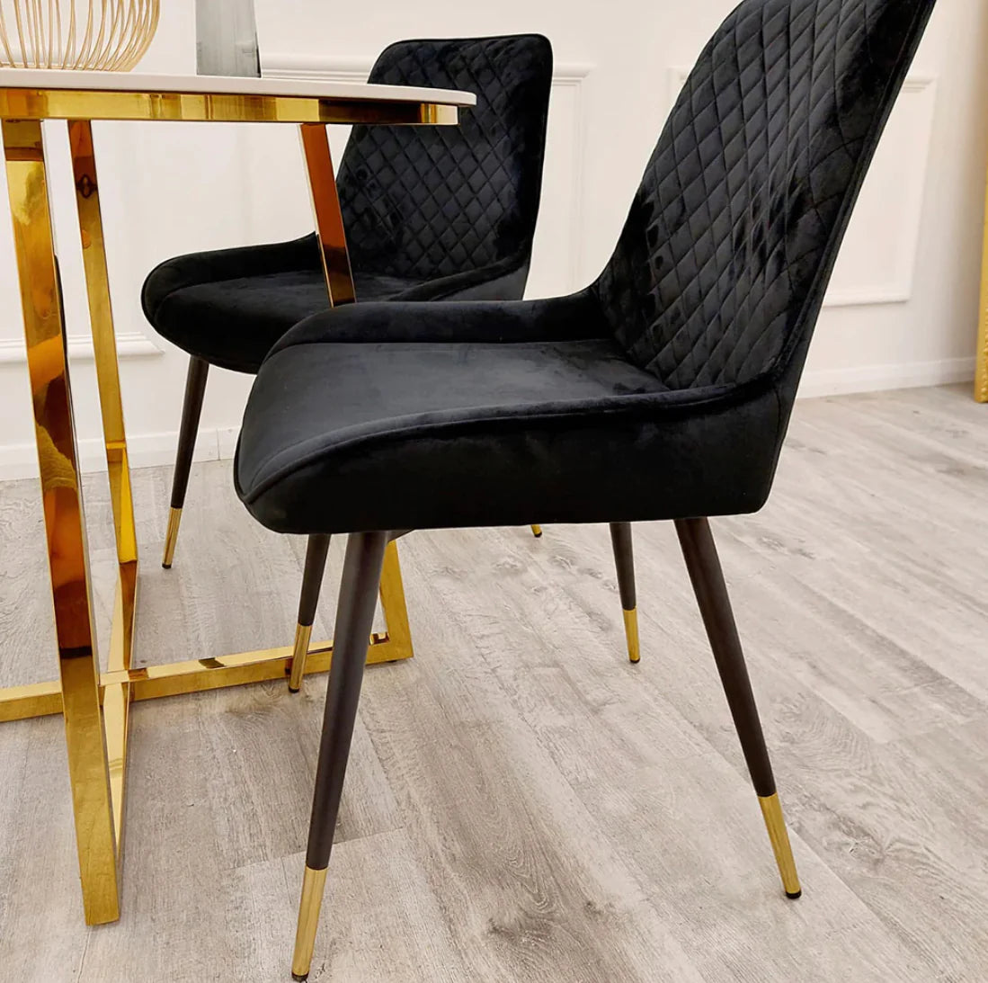 Luna Velvet Dining Chair All Colour