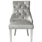 Majestic Light Grey Lion Knocker Chair