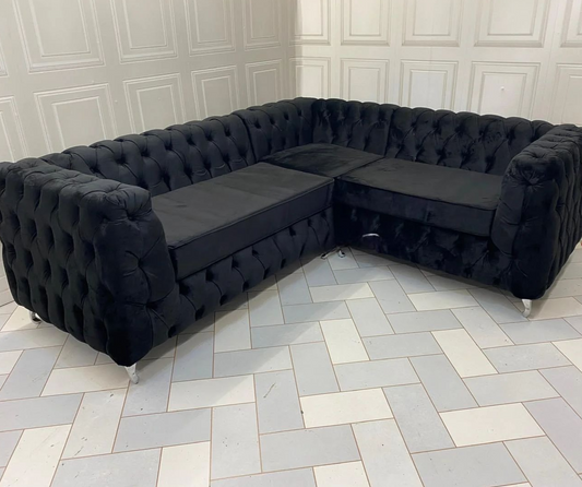 Turkish Corner Sofa Full Chesterfield Back